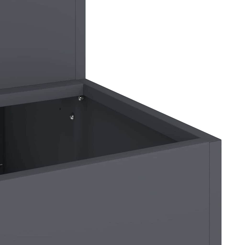 Maison Chic - Cache-pot, Pot De Fleurs Anthracite 100 x 60 x 45 cm Acier g316 - Image 5