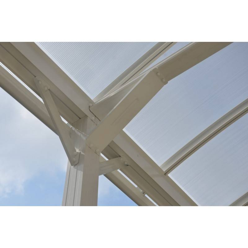 X-Metal - Carport aluminium blanc 27,36 m² pour camping-car, toiture polycarbonate 6mm X-Metal - Image 6