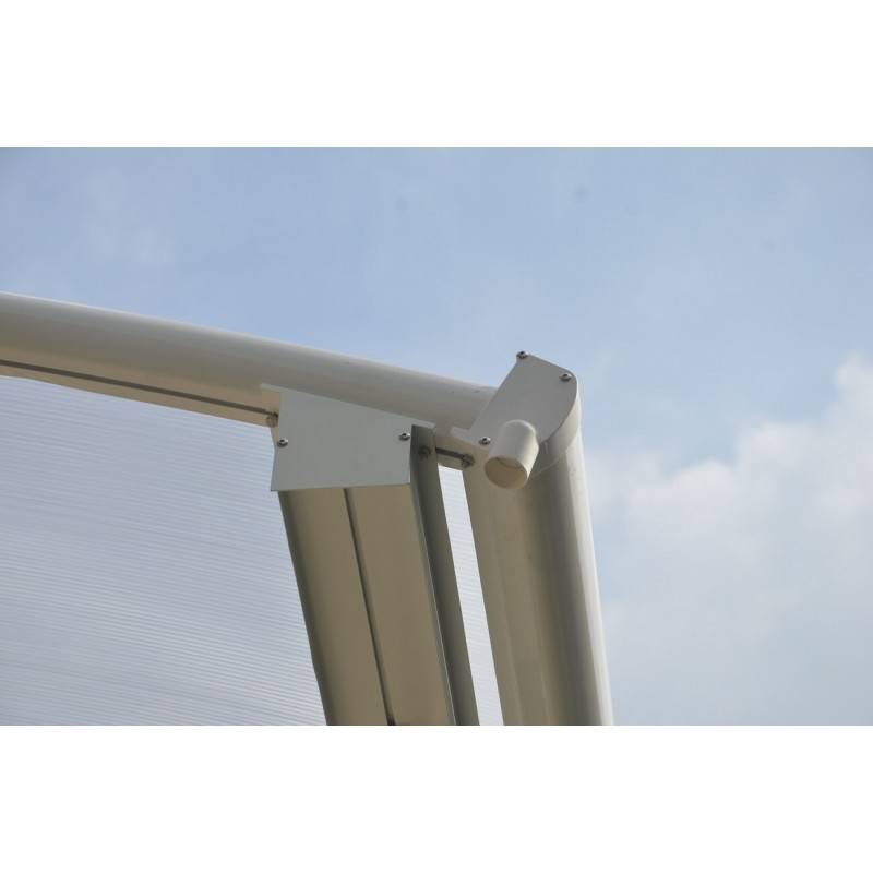 X-Metal - Carport aluminium blanc 27,36 m² pour camping-car, toiture polycarbonate 6mm X-Metal - Image 5