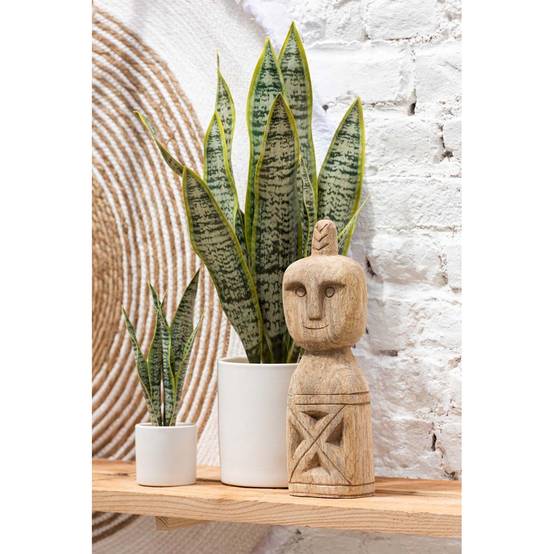 Plante Artificielle en Pot "Sansevieria" 37cm Vert - Image 2