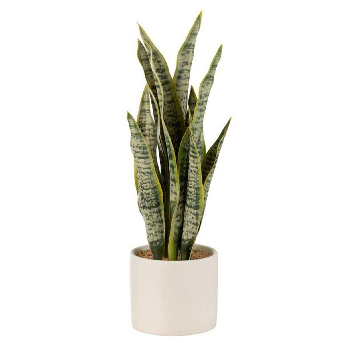 Plante Artificielle en Pot "Sansevieria" 37cm Vert - Image 1