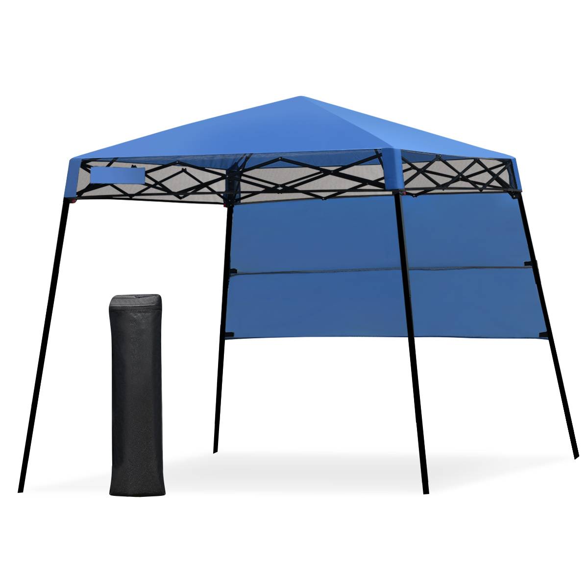 Maison Chic - Tonnelle Pliante 182 x 182 cm Protection Solaire Portable et Léger Abri avec Sac à Dos pour Camping Fête Barbecue Jardin Patio Plage Bleu F403R