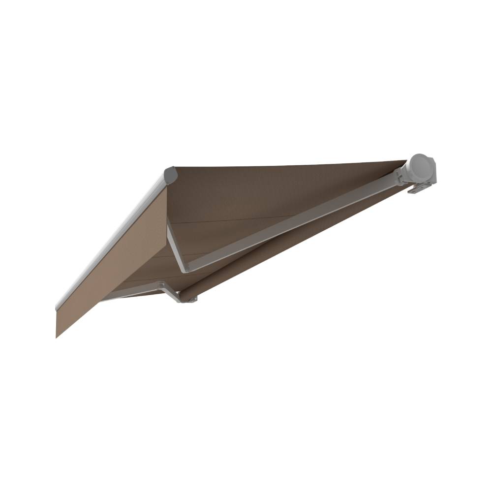 Intersun - Store banne loggia DIONEA 4,00x3,00 M (Motorisé Secours à Télécommande - Blanc - Taupe) - INTERSUN - Imagen 1