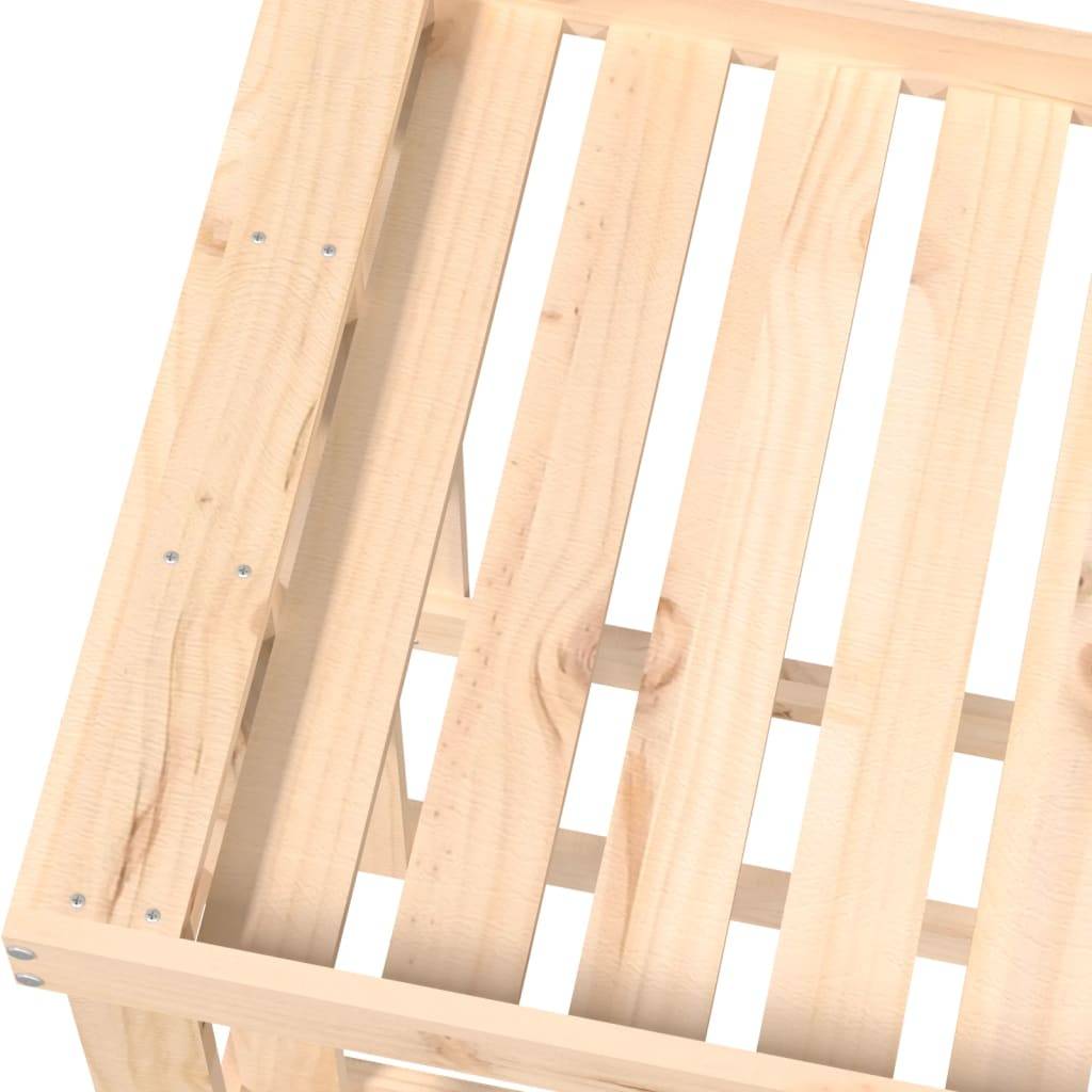 Range-bûches de jardin avec bac à plantes 108x52x74 cm – ComfortXL Outdoor Living - Image 7