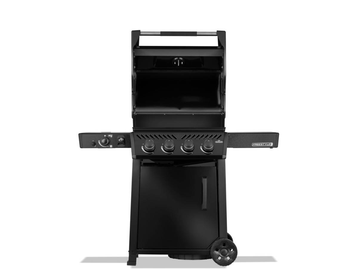 Napoleon - Barbecue gaz Freestyle 425 noir PRO 4 brûleurs + 1 sizzle zone + Rôtissoire + Plateau charbon - Napoléon - Image 6