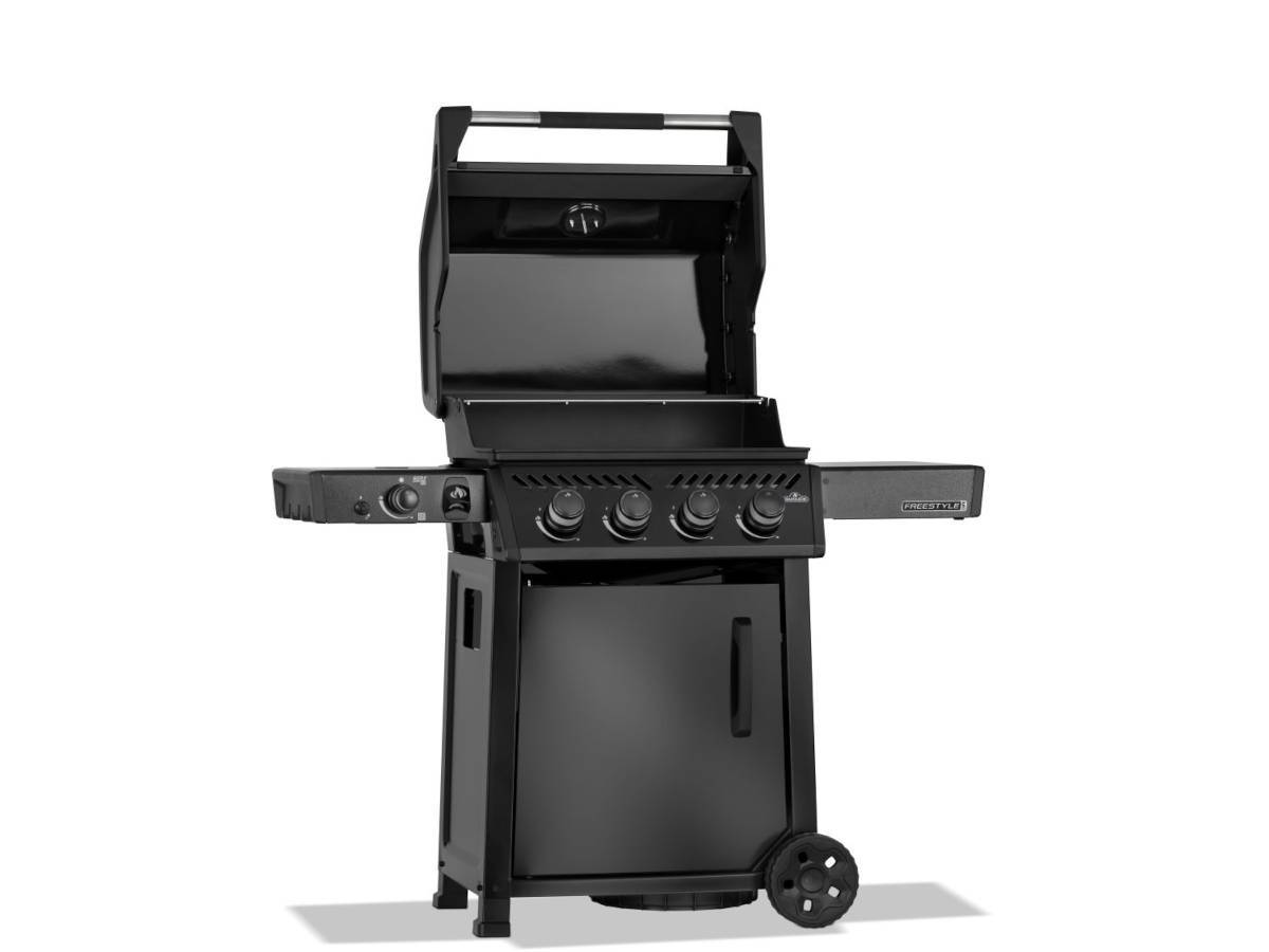 Napoleon - Barbecue gaz Freestyle 425 noir PRO 4 brûleurs + 1 sizzle zone + Rôtissoire + Plateau charbon - Napoléon - Image 9