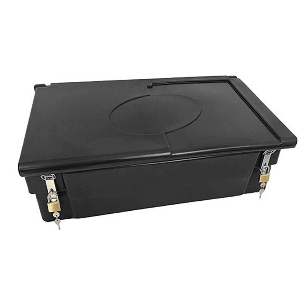 Coffre de jardin 100l avec grenouillères et cadenas- plast'up rotomoulage - Imagen 1