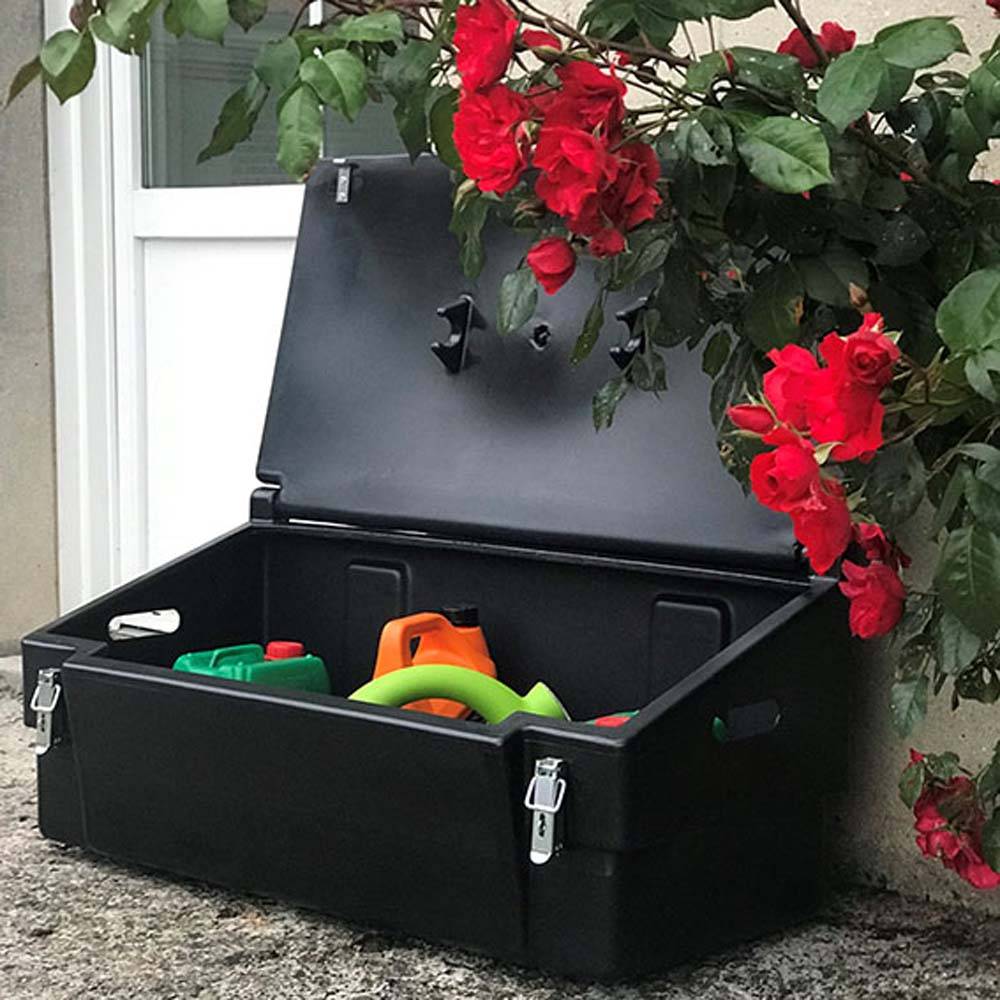 Coffre de jardin 100l avec grenouillères et cadenas- plast'up rotomoulage - Imagen 5