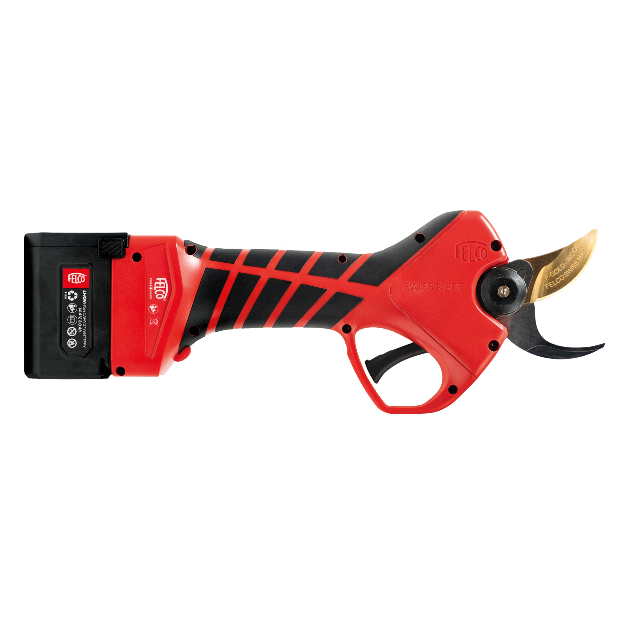 Felco - FELCO 834W Sécateur électrique professionnel avec 2 batteries 14,4V, coupe jusqu’à 34 mm, lame F-GOLD WOOD, mallette de transport - Image 1