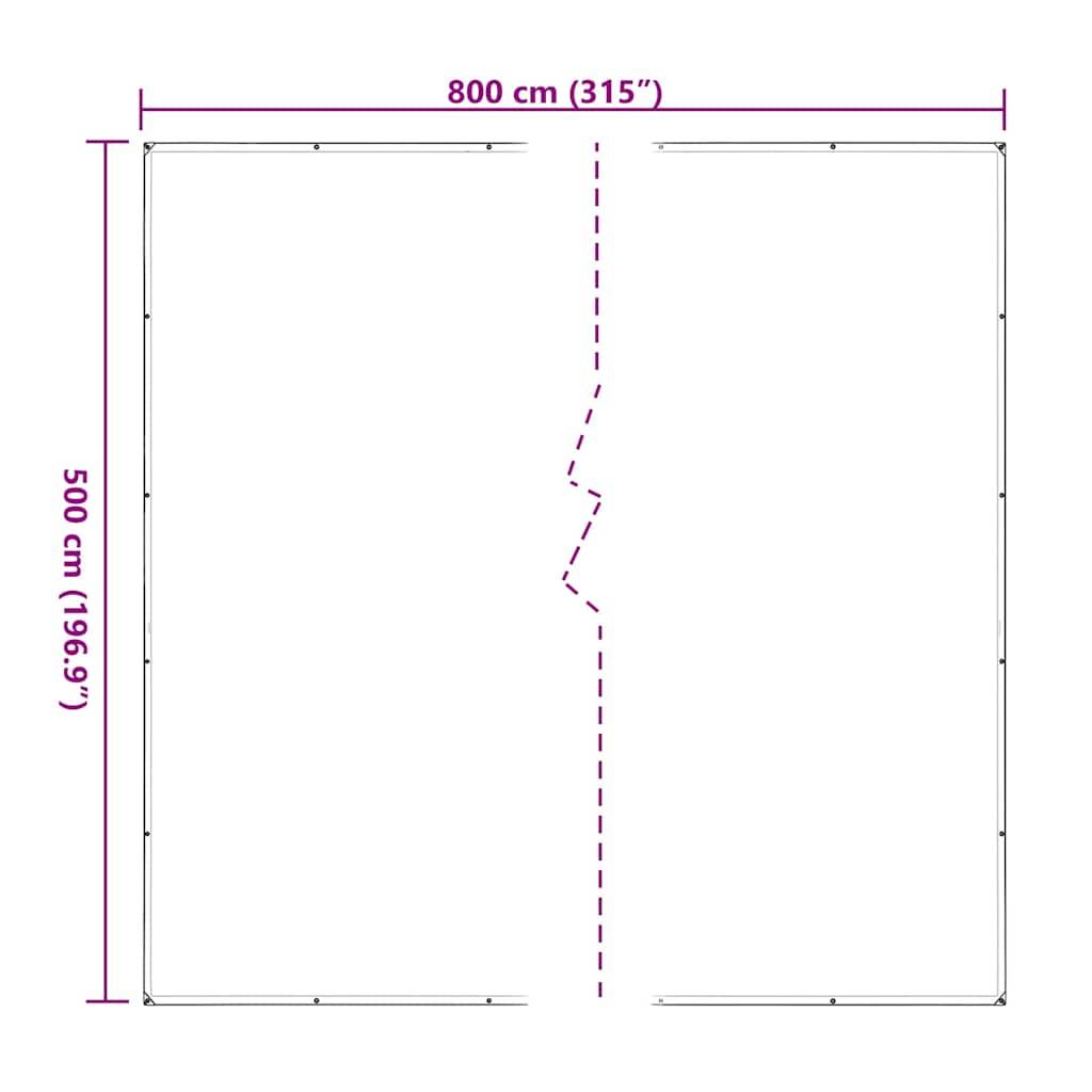 Maison Chic - Bâche de protection | Bâche transparente avec œillets 5x8 m polyéthylène Maison Chic - Image 10