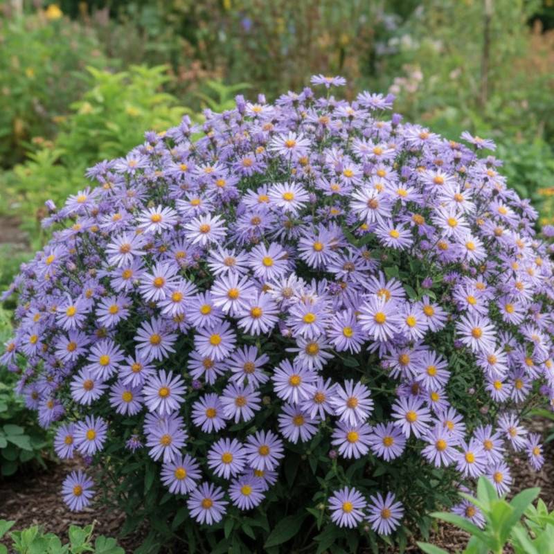 Aster d'été frikartii Mönch à fleurs Bleue/ - feuillage Caduc - Godet - 5/20 cm