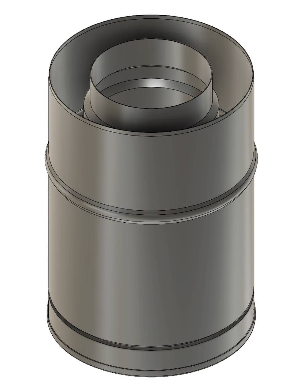 Adaptateur double paroi haut flexible isolé Ø180/240 mm