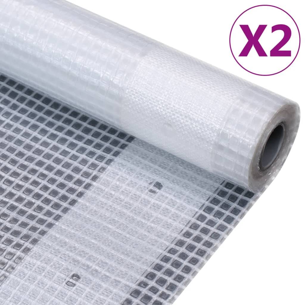 Helloshop26 - Lot de 2 bâches polyvalente et robuste construction de serres bâches de camping protection de meubles de jardin remorques jardin extérieur 260 g/m² 1 - Imagen 3
