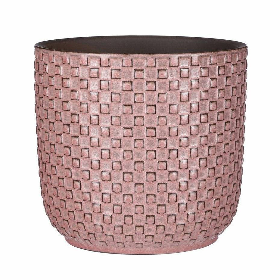 Mica Decorations - Maceta de cerámica rosa D17 x H16 cm - MICA DECORATIONS