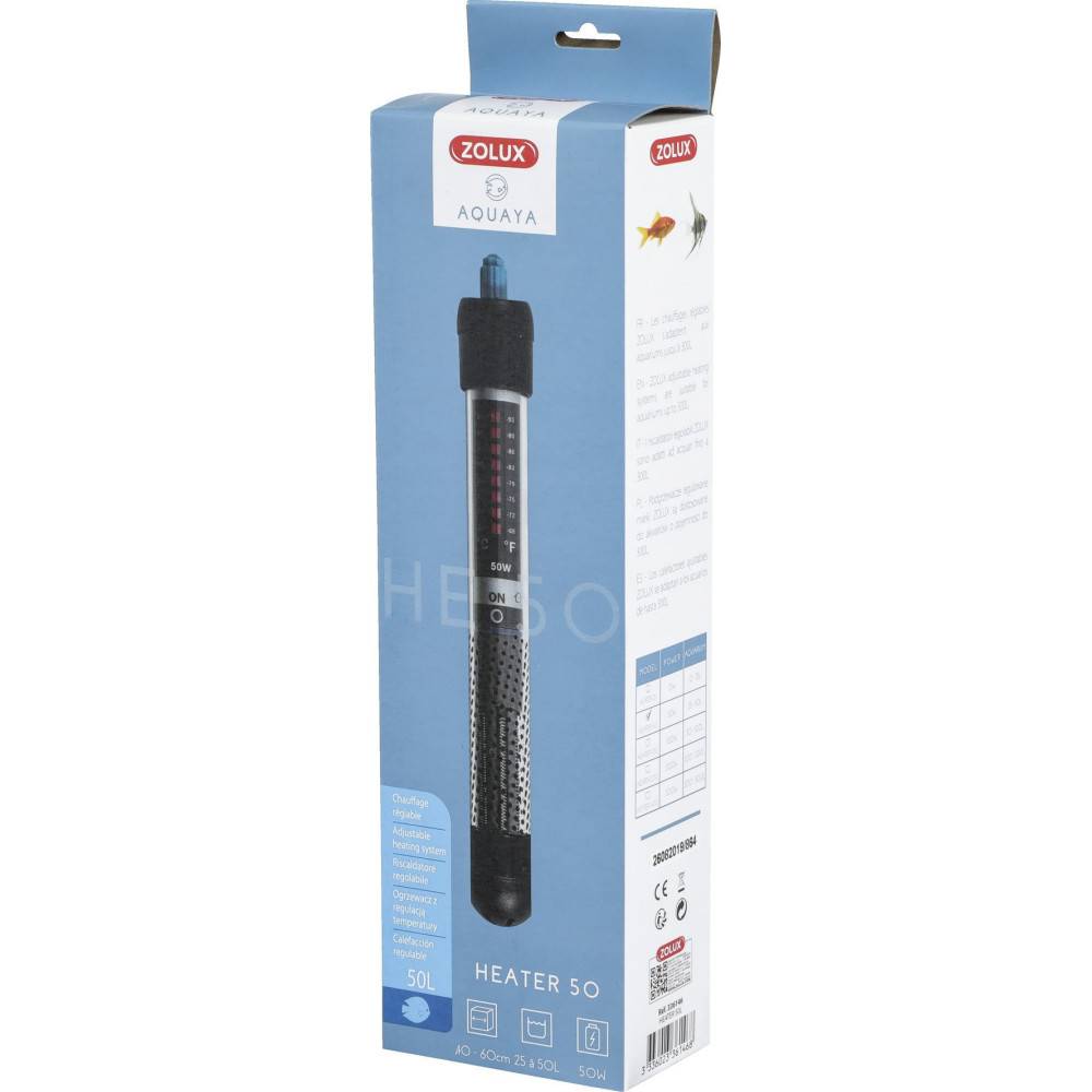 Zolux - Chauffage d'aquarium heater 50 zolux 50 w 23 cm - Image 4