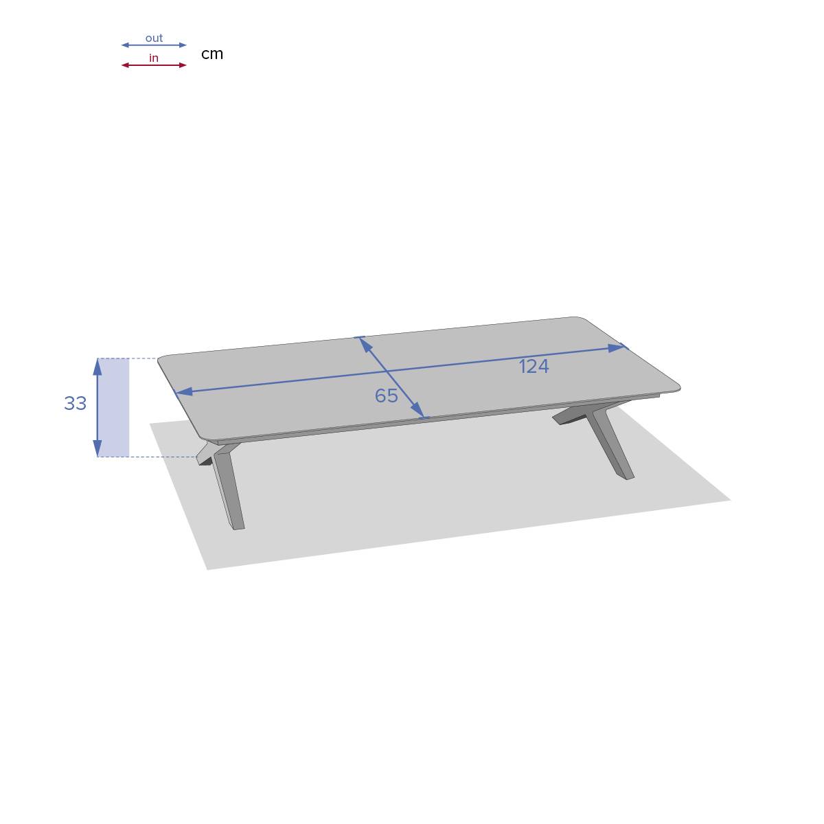Hesperide - Table basse de jardin rectangulaire "Embruns" effet bois macadamia en aluminium traité époxy Hespéride - Imagen 3