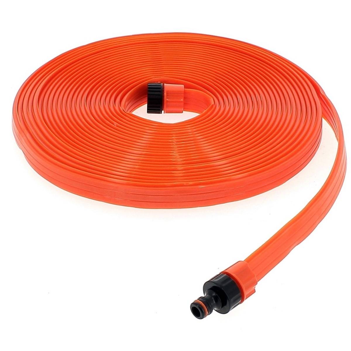 Huggy Tuyaux - Tuyau d'arrosage micro-perforé plat - Longueur 7.50 mètres - HUGGY TUYAUX