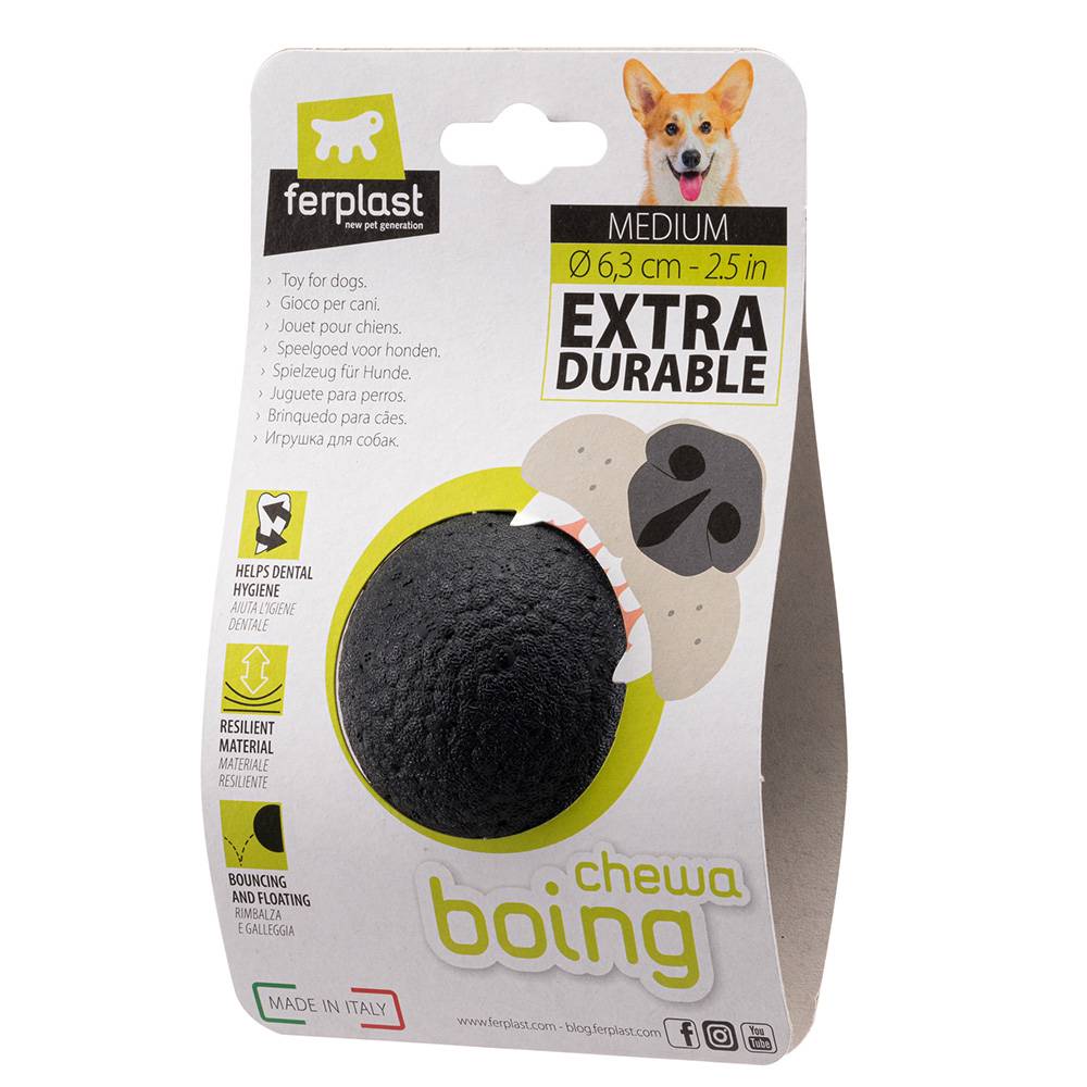 Ferplast - Ferplast Jouet Chien, Balle pour Chien, en Matériau Durable, Non Toxique, Résistante aux Morsures, pour l'Hygiene Dentaire, Rebondissant et Flottant, - Imagen 6