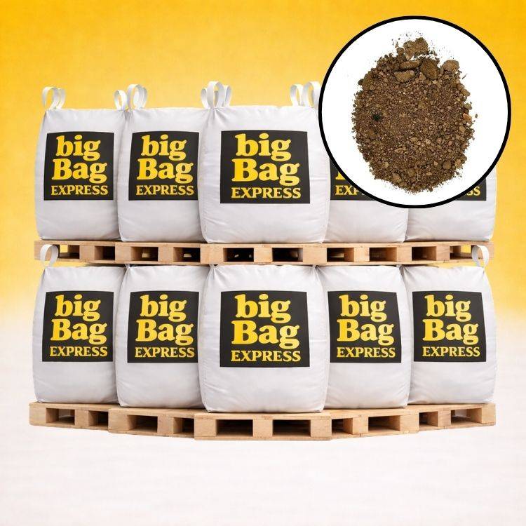 PACK 10 X BIG BAG de 1m³ (+/- 14T) Terre Criblée Amendée Compostée à 5% - Livraison PREMIUM - Image 1