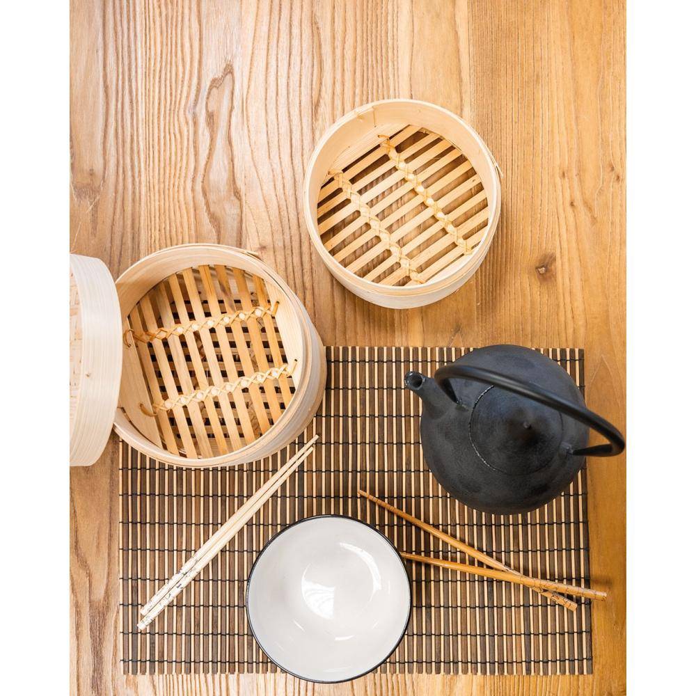 Aubry Gaspard - Sets de table en bambou (lot de 6) + plateau - Imagen 2