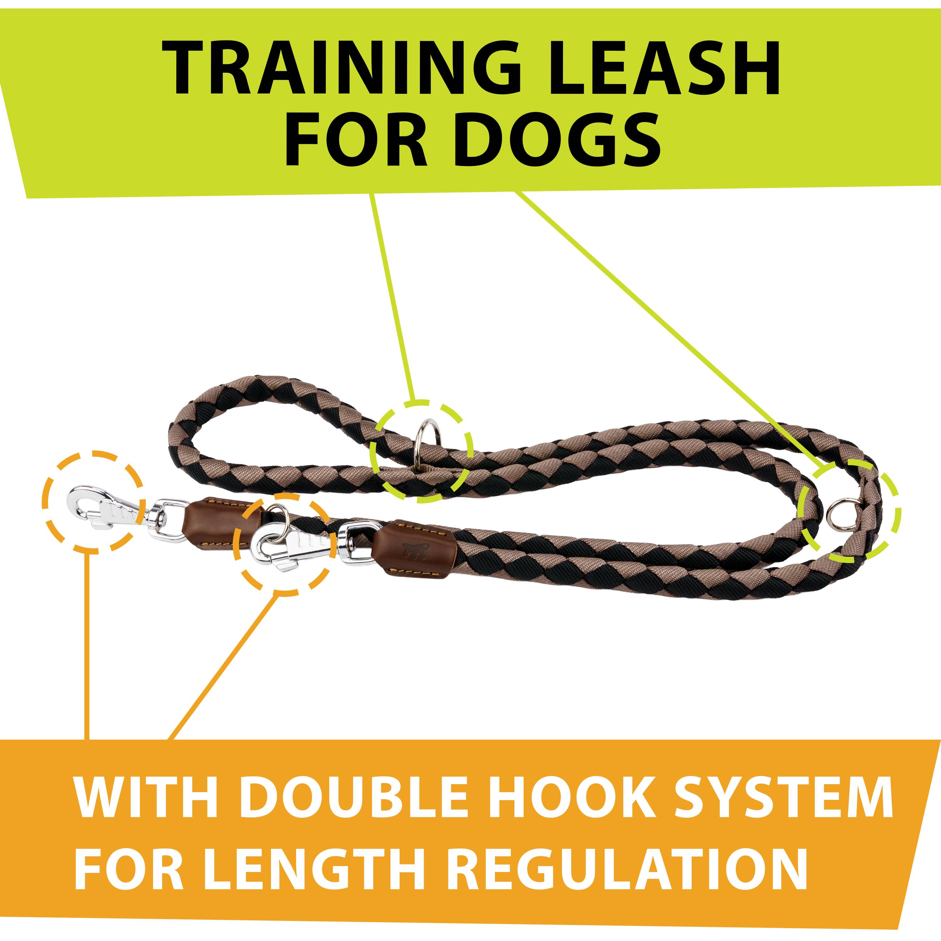 Ferplast - Laisse de Dressage pour Chiens en Nylon TWIST MATIC GA18/200, Mousqueton Magnétique Automatique - Imagen 8