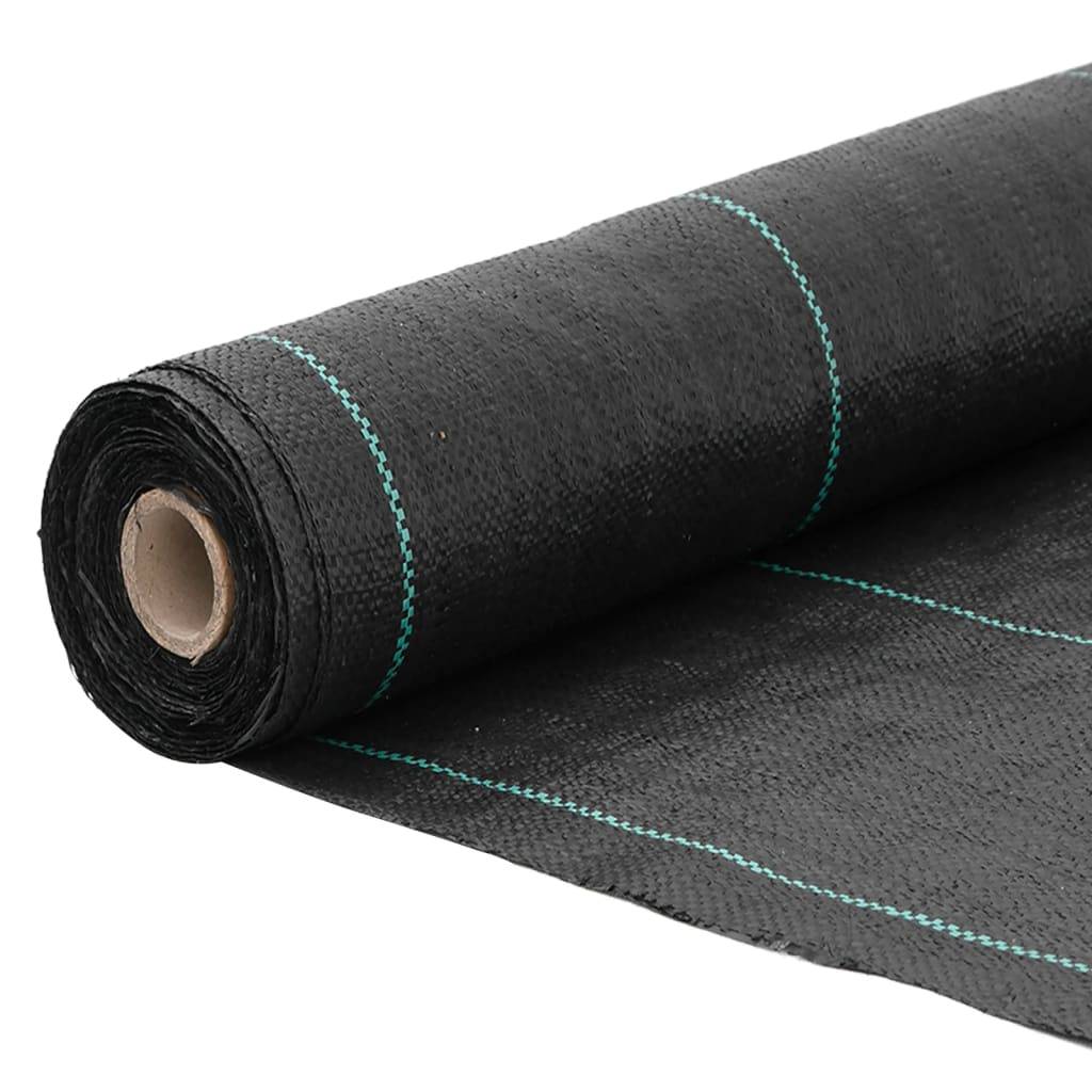 ComfortXL - Toile de Paillage 100g/m² Polypropylène pour Jardin et Potager Anti-Herbes 0,5x150 m Noir - ComfortXL Outdoor Living - Image 3