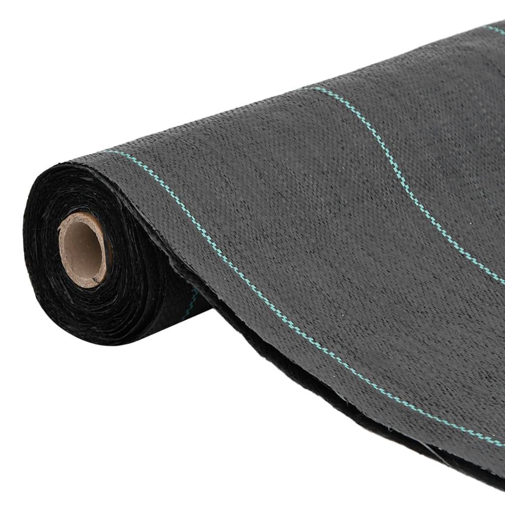 ComfortXL - Toile de Paillage 100g/m² Polypropylène pour Jardin et Potager Anti-Herbes 0,5x150 m Noir - ComfortXL Outdoor Living - Image 2