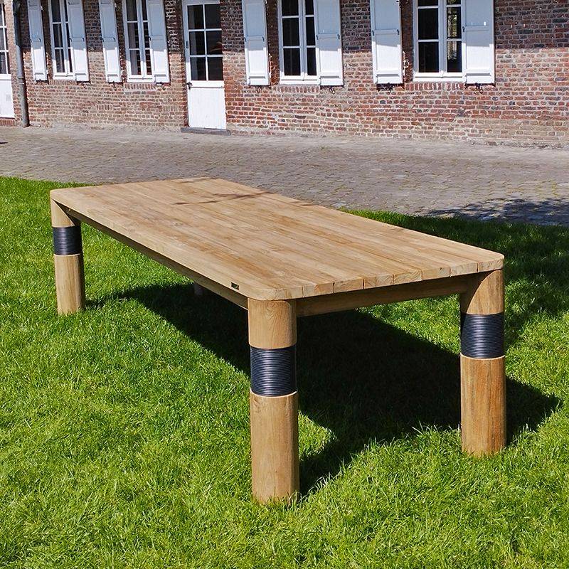 Table en teck recyclé 240 cm, Galactus - Gecko Jardin - Image 1