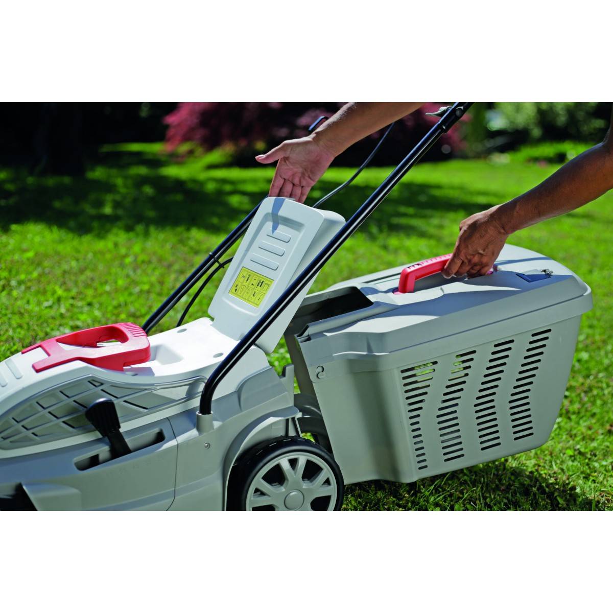 Tondeuse électrique 1600W Largeur de coupe 38cm Tonte & Ramassage Pelouse, Tondeuse gazon Bac 45L IKRA - Image 4