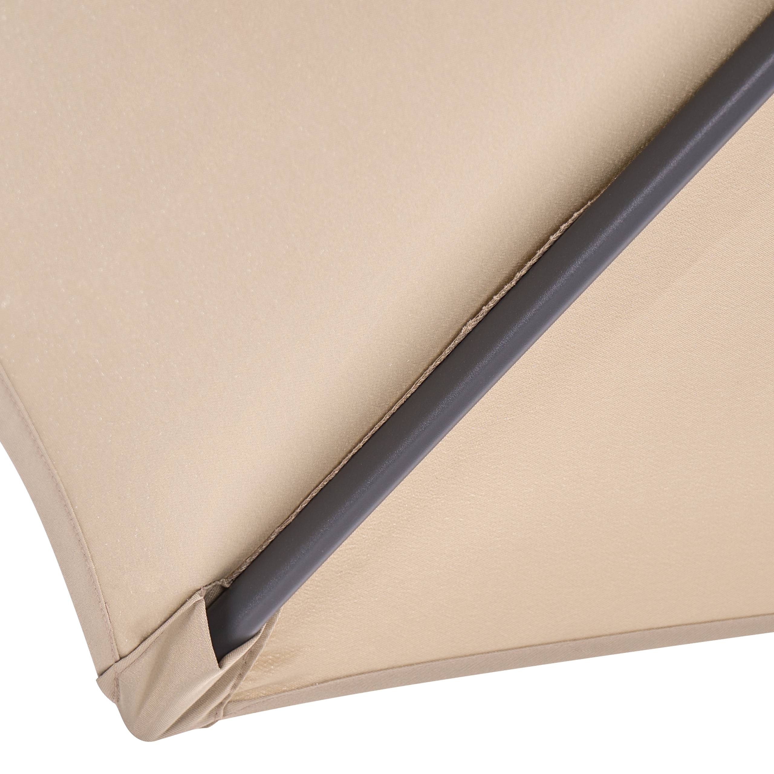 Beliani - Parasol droit Tissu Beige VARESE - Beliani - Imagen 8