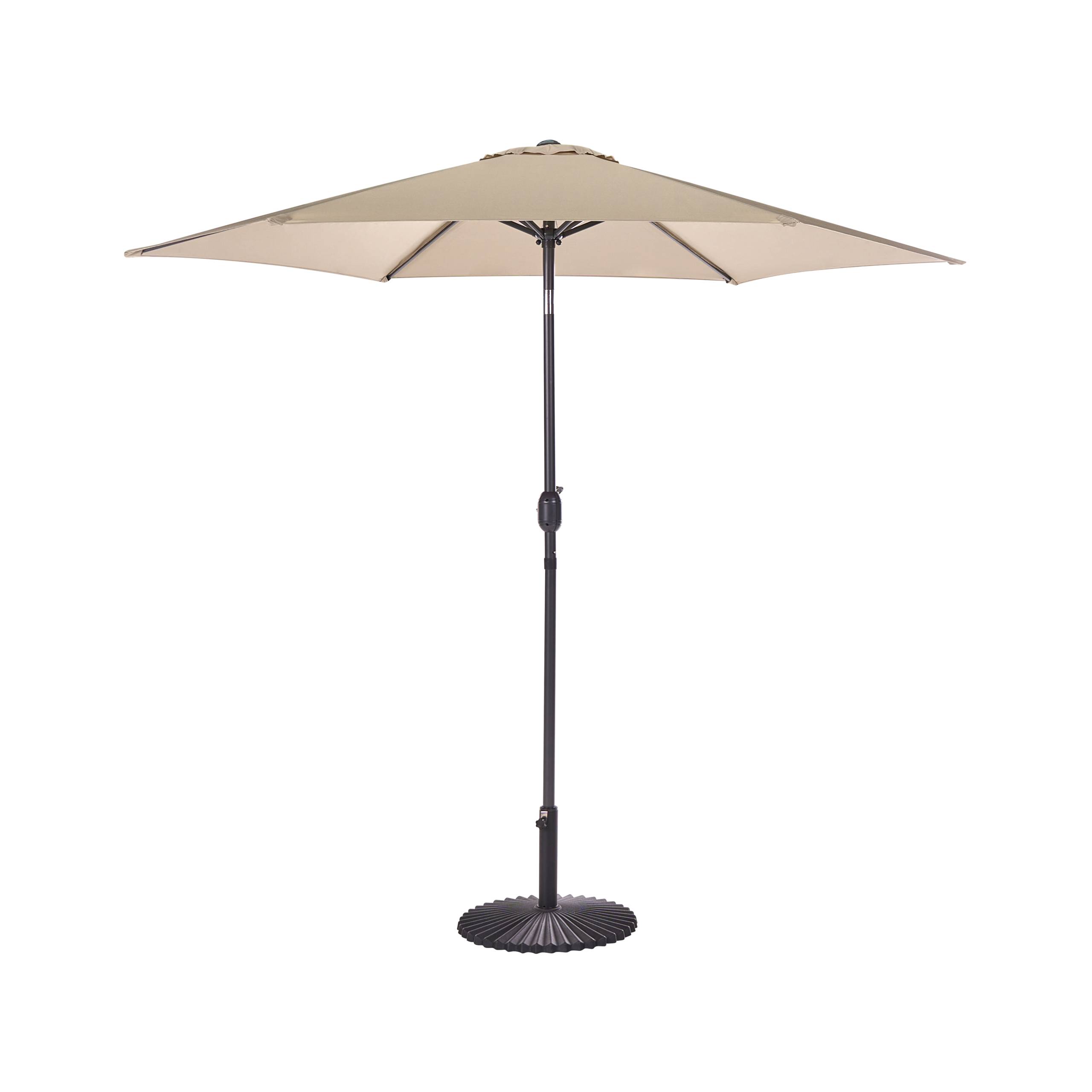 Beliani - Parasol droit Tissu Beige VARESE - Beliani - Imagen 2
