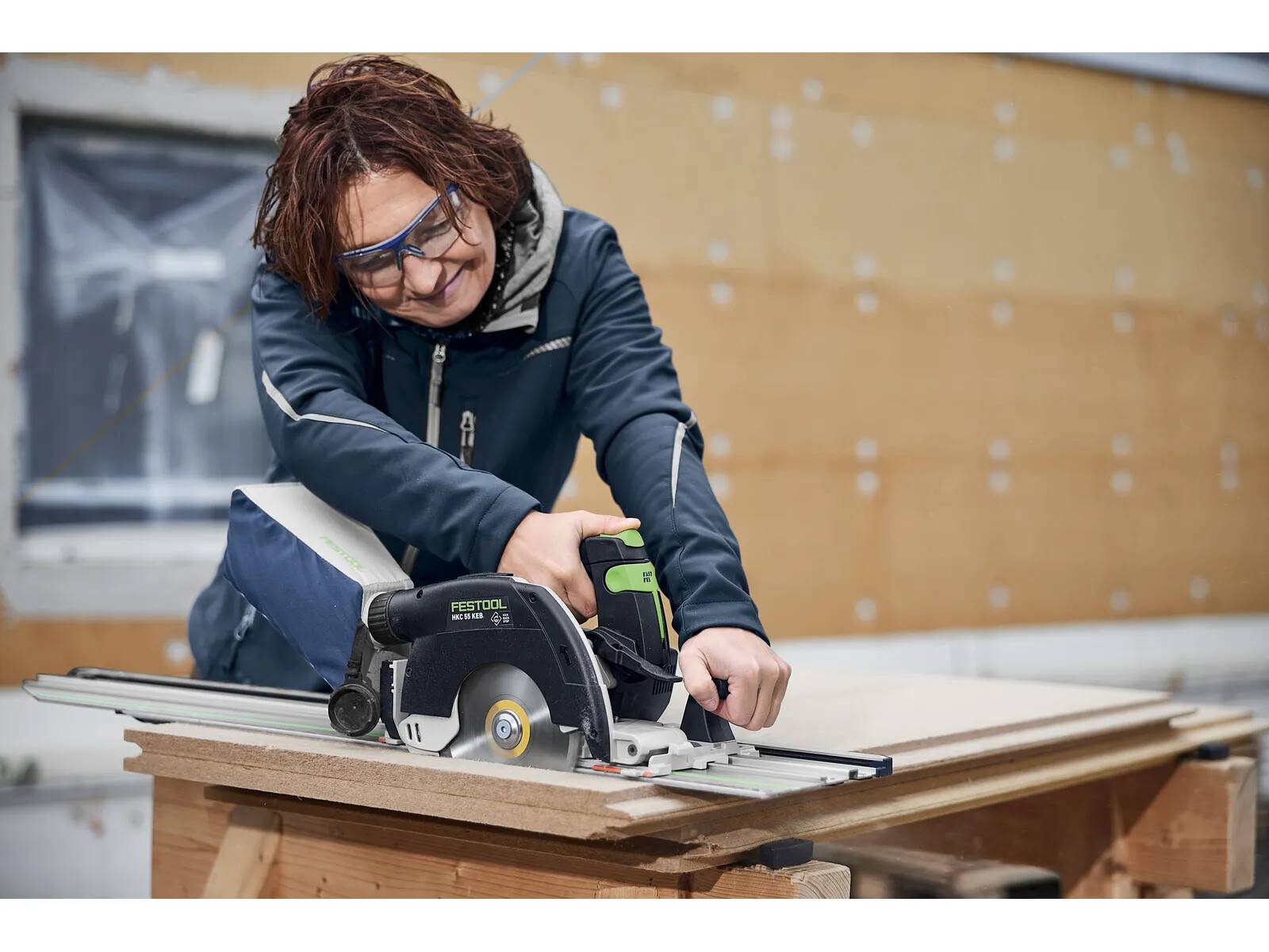 Festool - Scie circulaire à capot basculant sans fil HKC 55 KEB-Basic - FESTOOL - sans batterie, ni chargeur - SYSTAINER - 578302 - Image 6