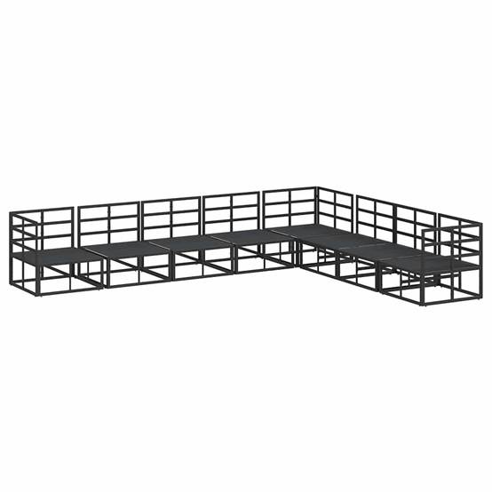 Ensemble Salon de Jardin Aluminium 8 Places Design Moderne pour Extérieur Noir – ComfortXL Outdoor Living - Image 7