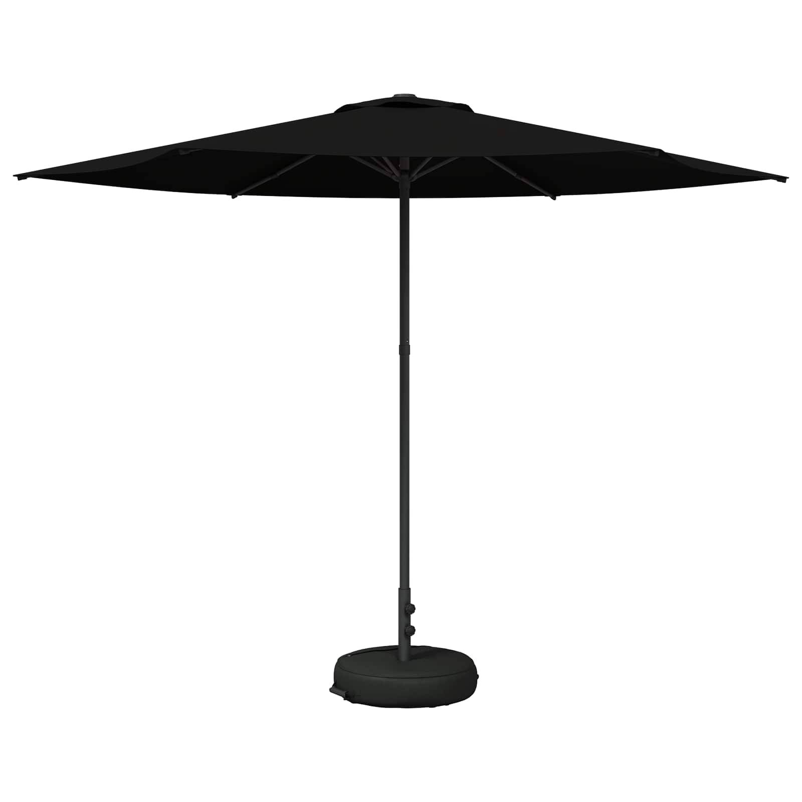 Parasol de jardin polyester noir 296 x 296 x 228 cm - PANGIVO - Image 2
