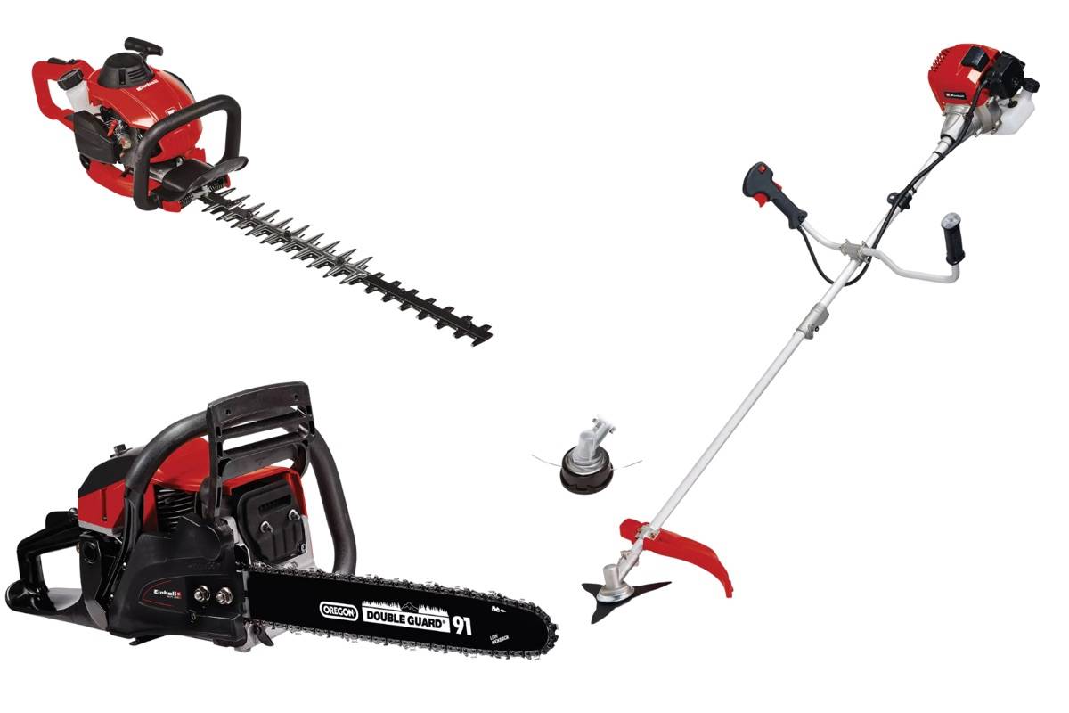 Einhell - Kit thermique 3 en 1 jardin Einhell – Débroussailleuse, taille-haie, tronçonneuse Einhell - Image 1