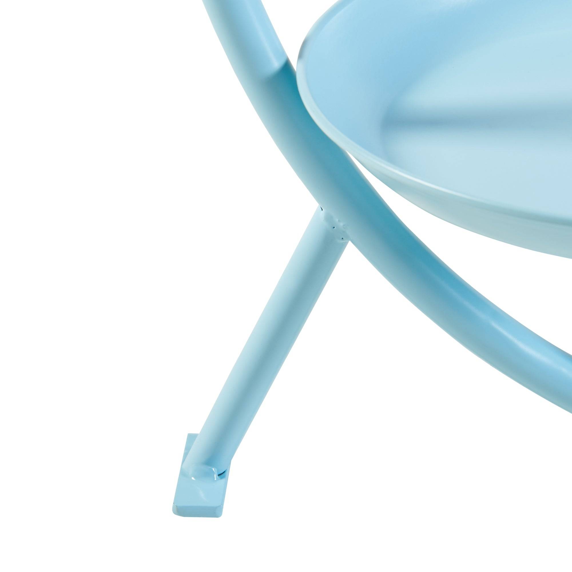 Porte-plantes style intemportel support 62 x 30 x 25 cm bleu clair - Image 5