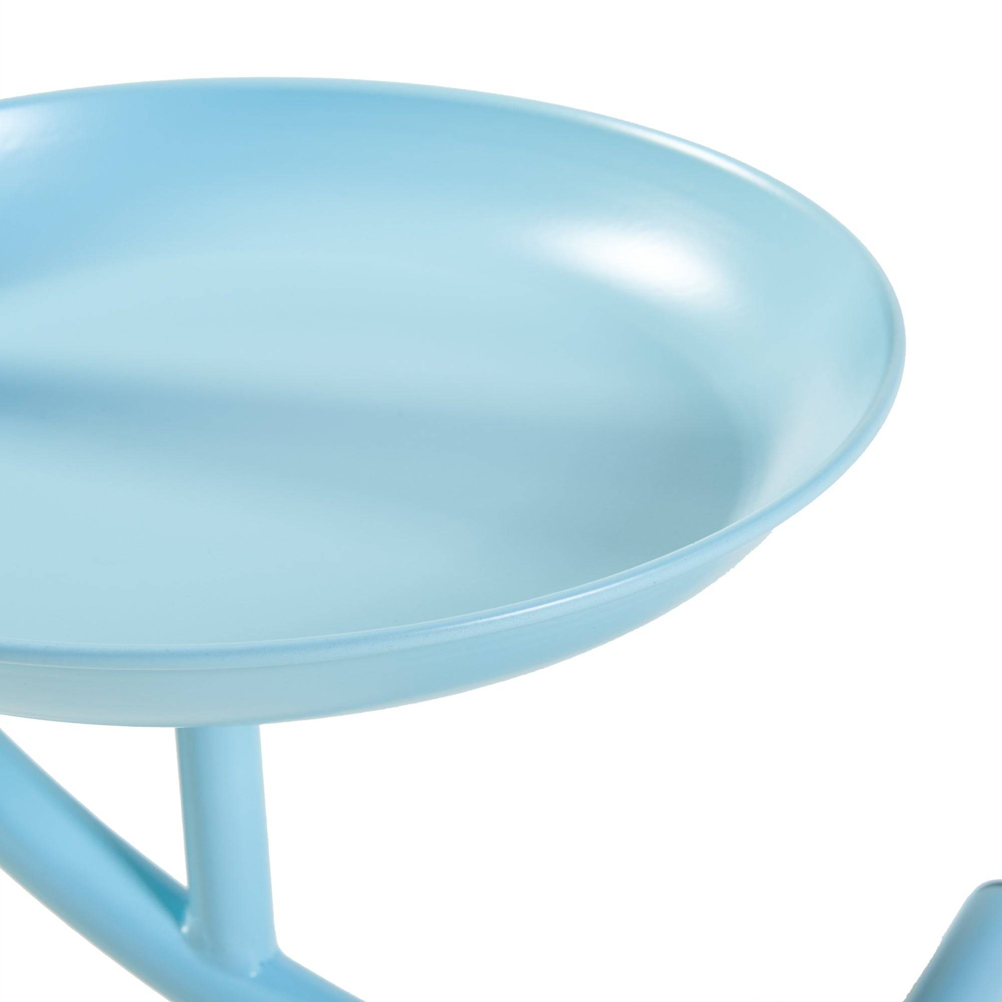 Porte-plantes style intemportel support 62 x 30 x 25 cm bleu clair - Image 4