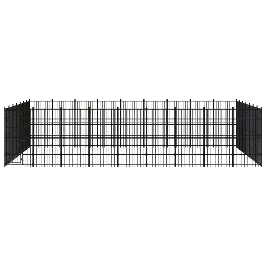 Vidaxl - Chenil D'Extérieur Pour Chiens Acier 58,06 M² - vidaXL - Imagen 1