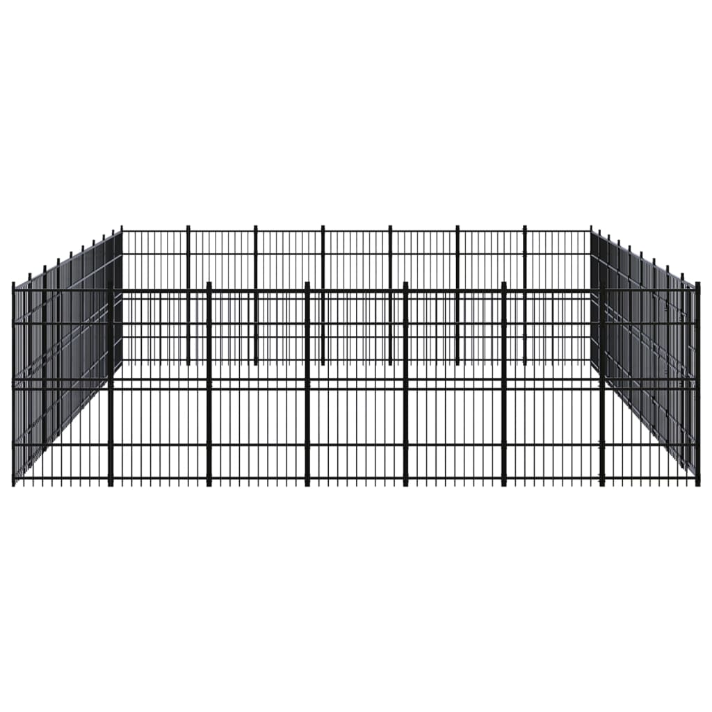 Vidaxl - Chenil D'Extérieur Pour Chiens Acier 58,06 M² - vidaXL - Imagen 3