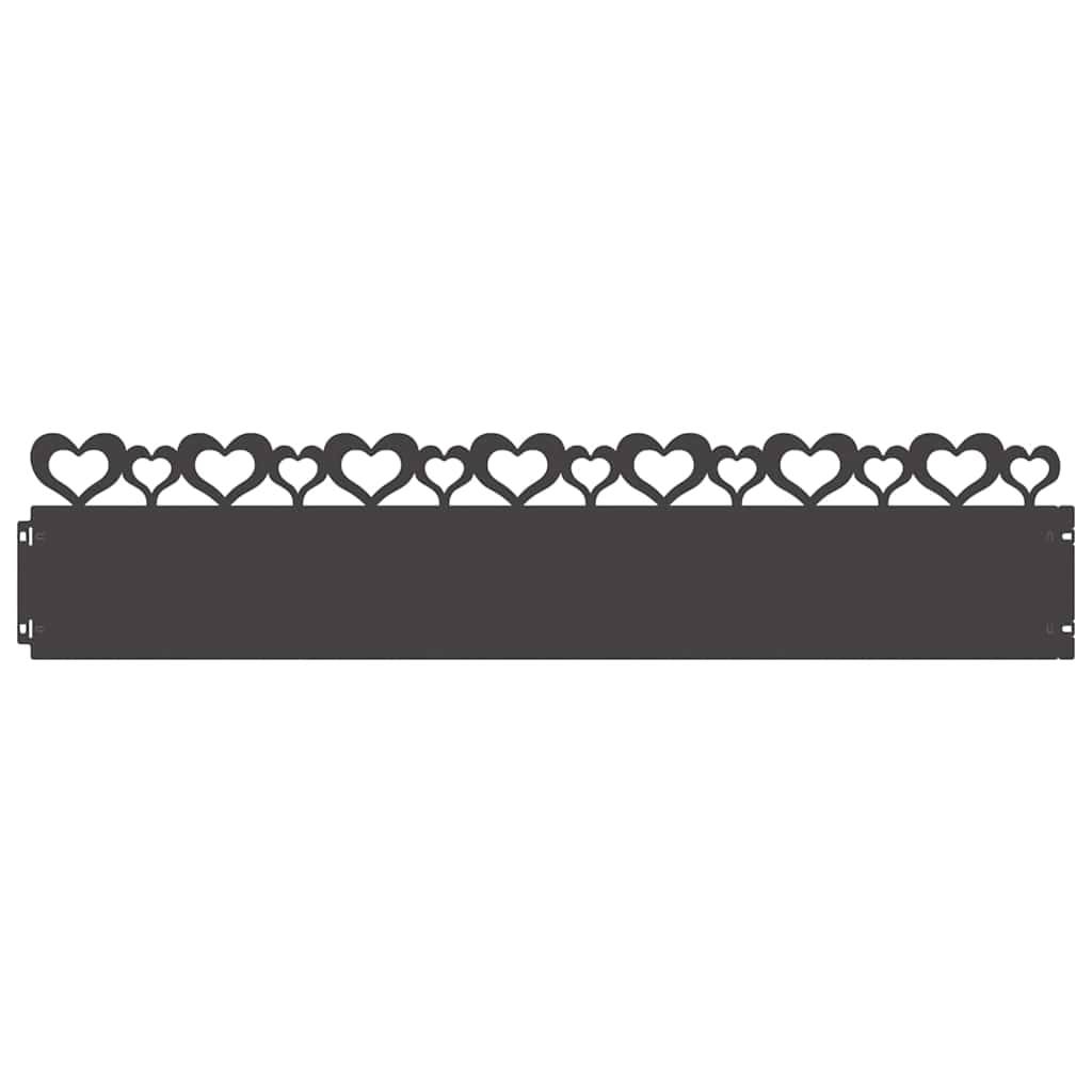 Lot 30 bordures jardin acier aménagement allées massifs 103x22cm noir - ComfortXL Outdoor Living - Image 2