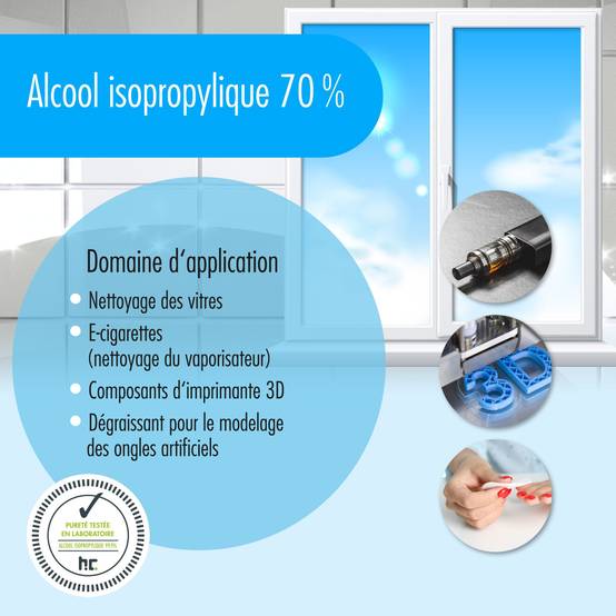 Alcool isopropylique 70% Höfer Chemie® en bidon de 5 L x 4 - Image 5