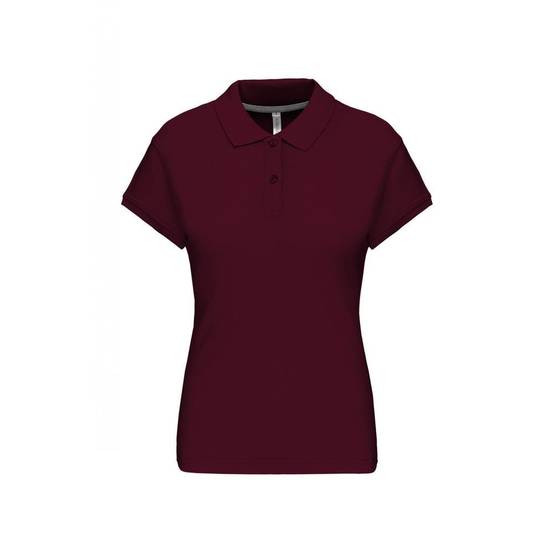 Polo de travail femme Kariban 100% coton Bordeaux S - Image 1