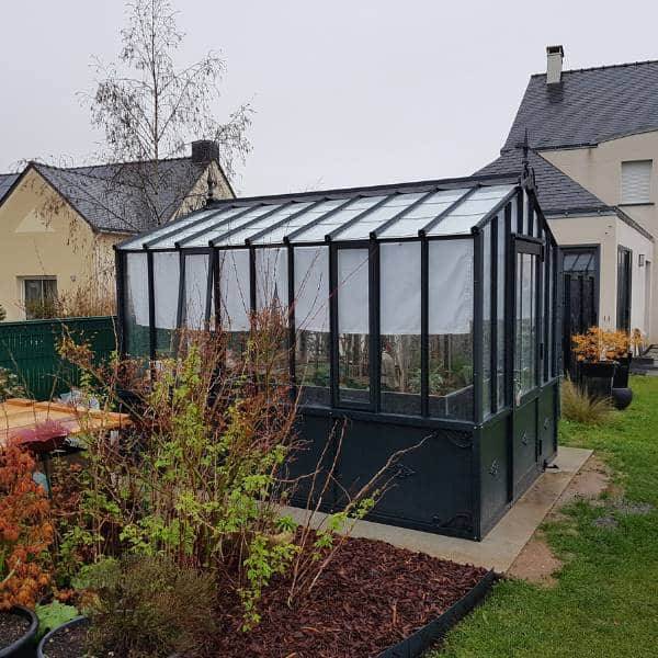 10m² - Serre en verre à l'ancienne - Joséphine Soubassement - Aluminium - 10m² - mars rouille - L'atelier Des Serres - Imagen 3