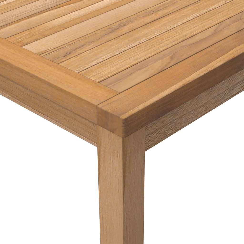 Table à dîner de jardin bois de teck solide 110 x 110 x 77 cm - PANGIVO - Image 5