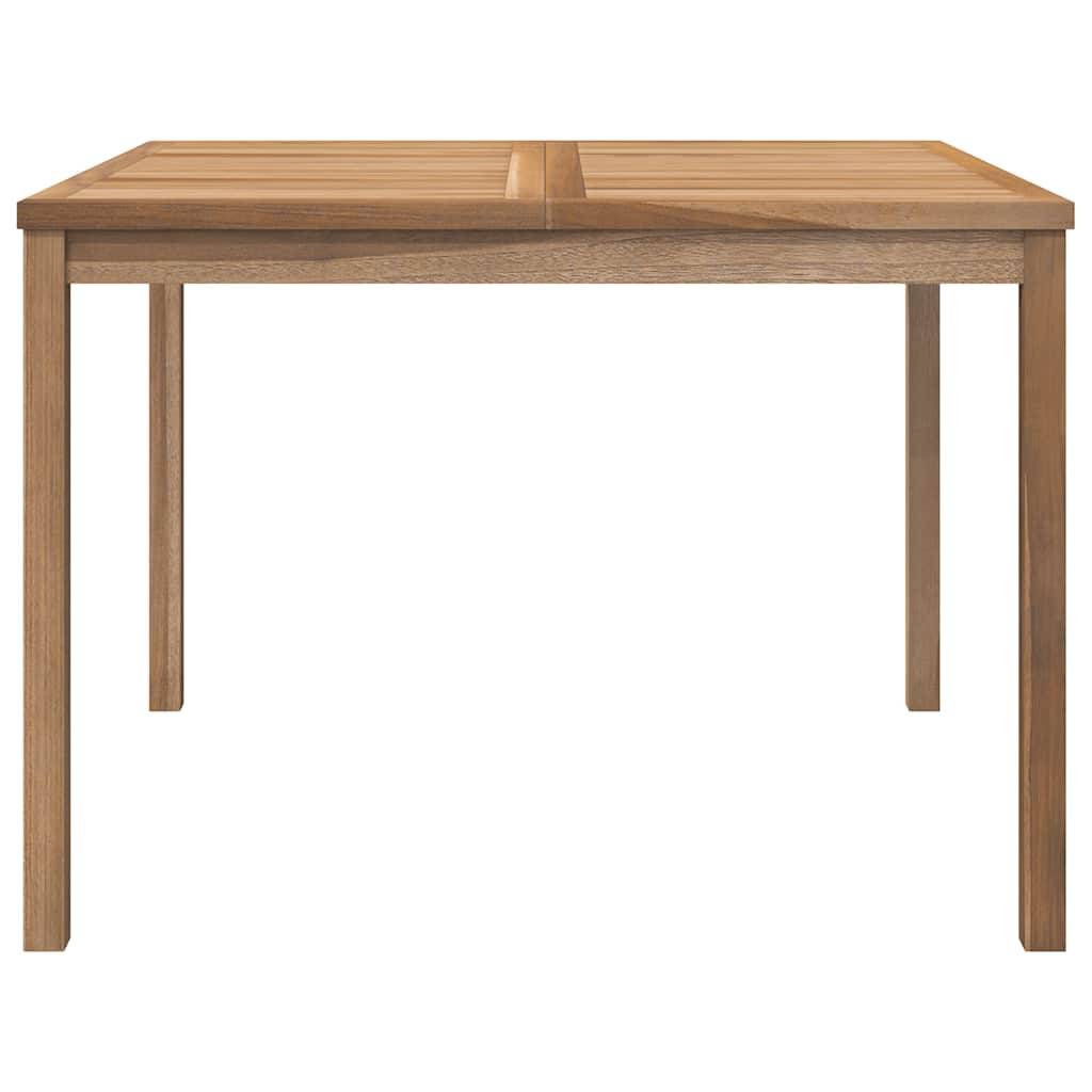 Table à dîner de jardin bois de teck solide 110 x 110 x 77 cm - PANGIVO - Image 4