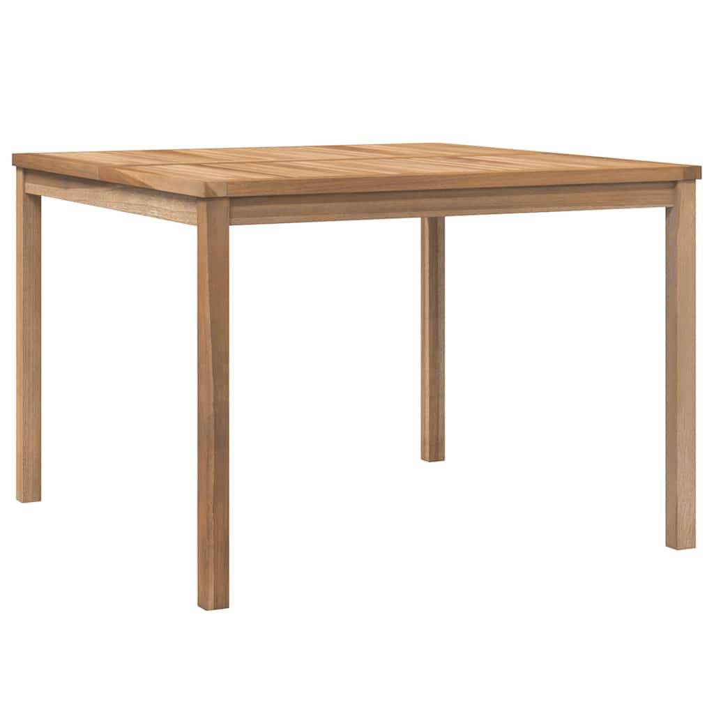 Table à dîner de jardin bois de teck solide 110 x 110 x 77 cm - PANGIVO - Image 2