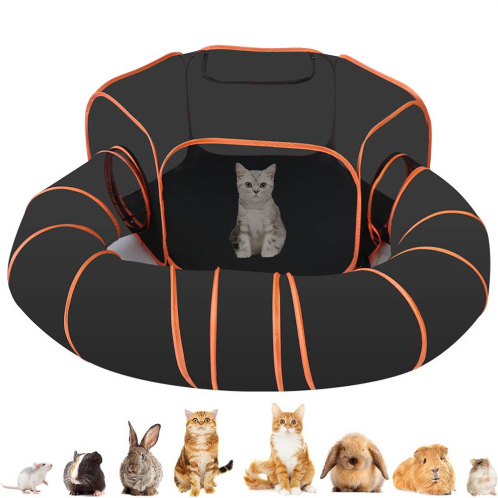 Parc extérieur 2 en 1 pour chat, pliable et portable, avec structure en maille respirante Lytech - Image 1