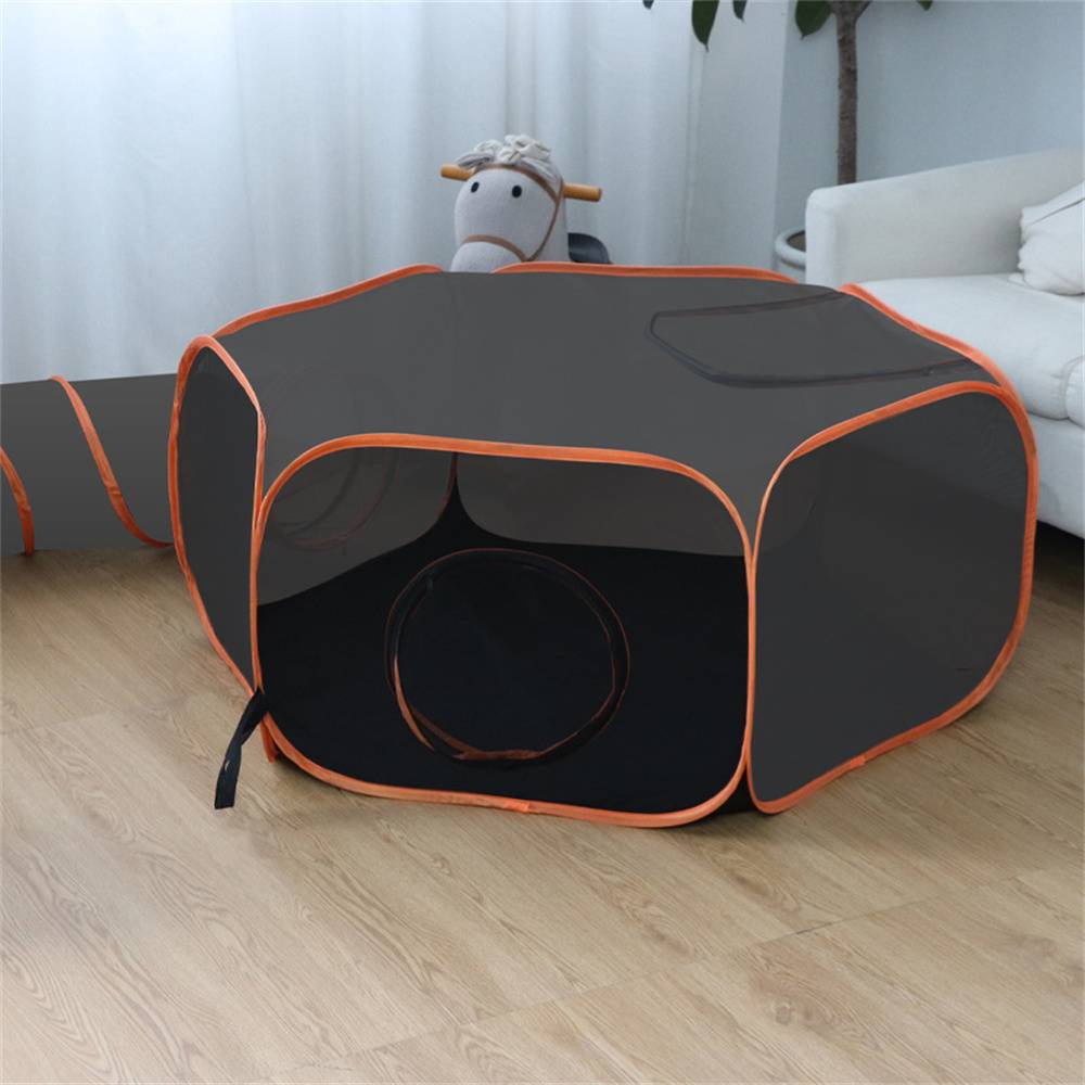 Parc extérieur 2 en 1 pour chat, pliable et portable, avec structure en maille respirante Lytech - Image 2