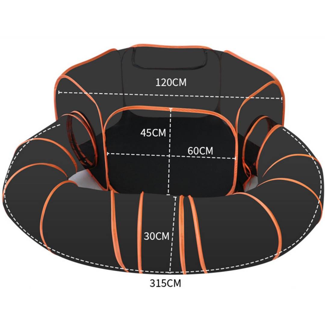Parc extérieur 2 en 1 pour chat, pliable et portable, avec structure en maille respirante Lytech - Image 4