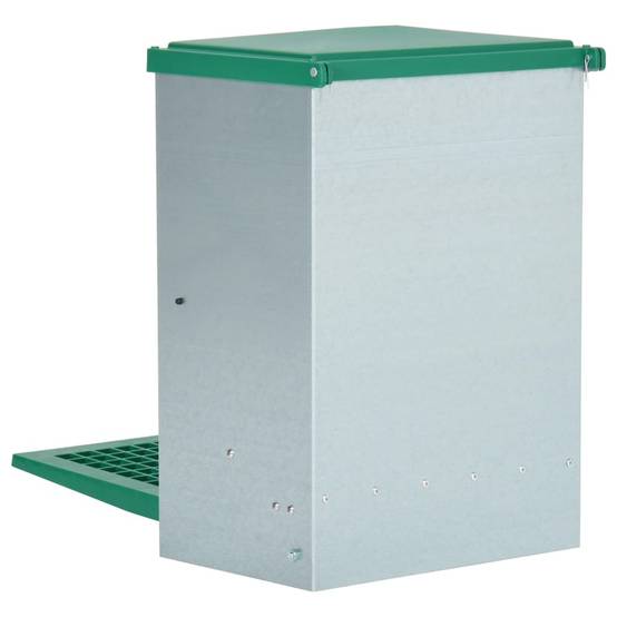 ComfortXL - Mangeoire Automatique Poule Métal Pédale Stable 12kg Vert - ComfortXL Outdoor Living - Image 5